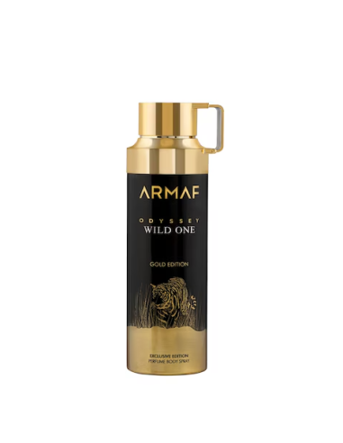 Armaf Odyssey Wild One Gold Edition Body Spray 200ml Para Hombre - Fragancia Amaderada y Especiada