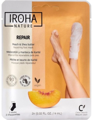 iroha_nature_peach_foot_mask_socks_repair_mascarilla_para_pies_hidratante_y_reparadora_8436036430436_oferta