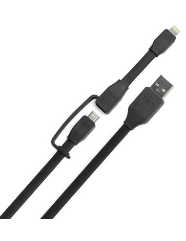 TYLT Syncable - Cable de datos duo Micro USB/Lightning, 1 m, color negro IP5-MIC1MBK-T kiwiku.com