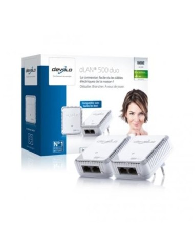 Devolo dLAN 500 duo Starter Kit PLC - Kit para adaptador de comunicación por línea eléctrica: Devolo: Kiwiku.com: Informática