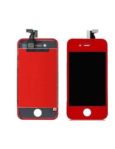 Repuesto housing completo apple iphone 4s rojo