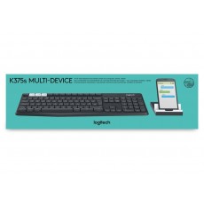 Logitech Bluetooth® Easy-Switch Teclado para móvil AZERTY Francés Negro,  Blanco - Teclados para móviles (AZERTY