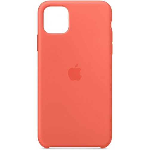 Apple Funda de Silicona Naranja Papaya para iPhone XS Max