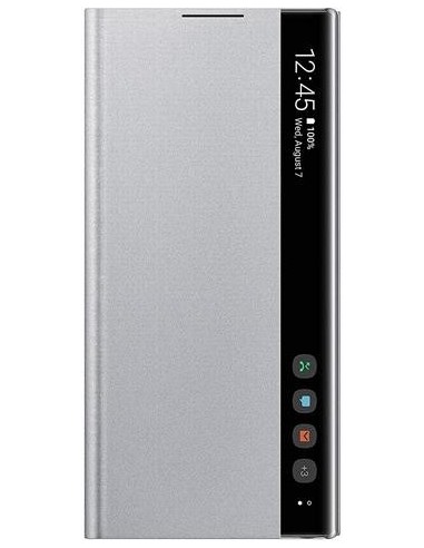 Funda Samsung Clear view cover note 10 Plata EF-ZN970CSEGWW kiwiku.com