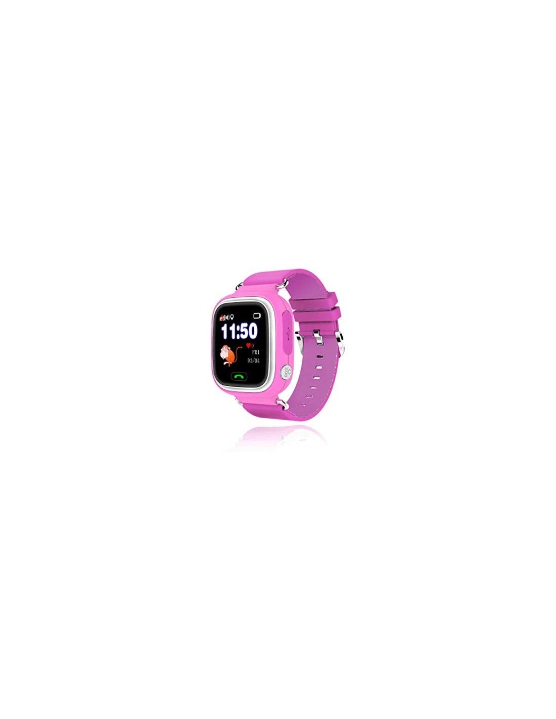 Reloj inteligente con localizador ninos leotec kids way rosa