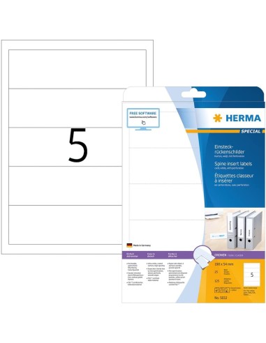 Oferta Herma Etiquetas insertables 190x54 25 A4 125 uds 5032 | kiwiku