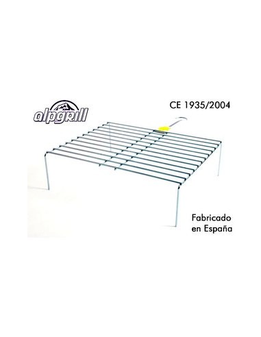 Oportunidad ALPGRILL 35376 Parrilla chuletón 43x35x52,5cm doble zinc