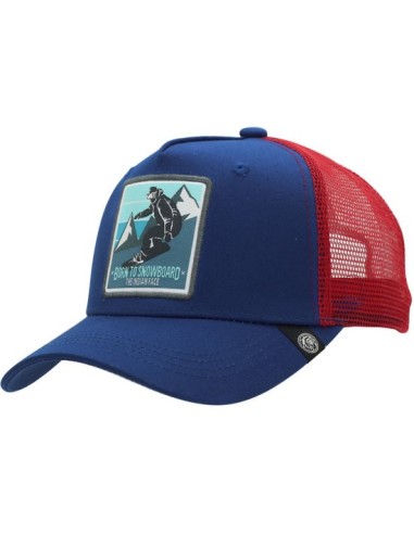 Ofertón THE INDIAN FACE 66564 Gorra the indian face born to snowboard azul y rojo