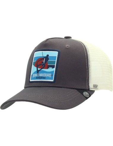 Oportunidad THE INDIAN FACE 66572 Gorra the indian face born to wakeboard gris y blanco