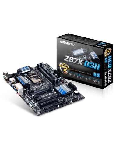 Gigabyte GA-Z87X-D3H - Placa base Socket 1150 ATX 2SLI 2CFX 10 USB 3.0 HDMI DVI RGB