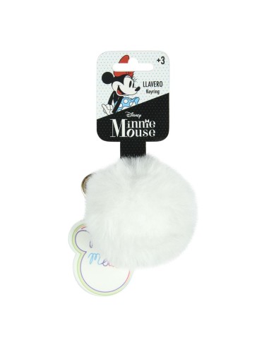 Mejor Precio en Cerda 2600000870_TU-C01 Llavero pompom minnie, Color Blanco, Talla T.UNICA