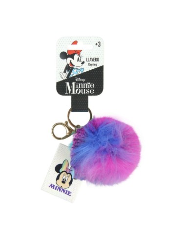 Oportunidad Cerda 2600000870_TU-C20 Llavero pompom minnie, Color Arco Iris, Talla T.UNICA