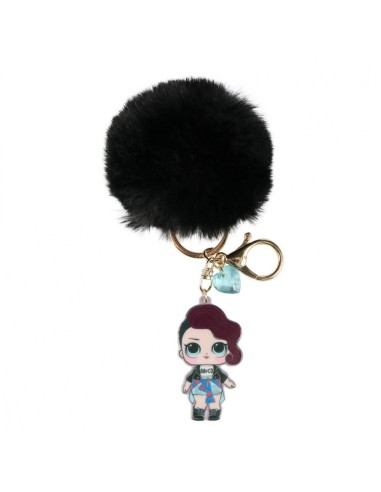 Oferta - Cerda 2600000564_TU-C02 Llavero acrilico pompom lol, Color Negra, Talla T.UNICA