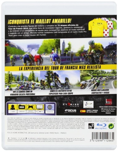 Juego PS3 TOUR DE FRANCE 2014