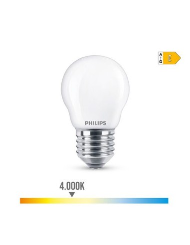 Ofertón Philips S7907785 Bombilla led philips esférico 4,5 x 7,8 cm e27 e 6,5 w 806 lm (4000 k)