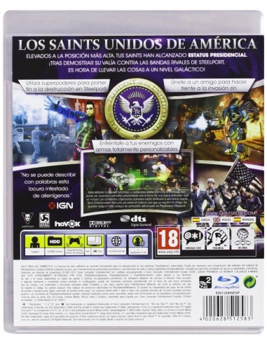 Saints Row IV: Playstation 3: Kiwiku.com: Videojuegos